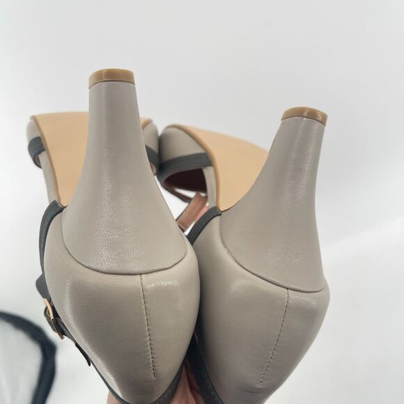 Brinley Co. Olina Grey Faux Leather T-Strap Mary Jane Heels, Size 8.5, NIB - Picture 8 of 15